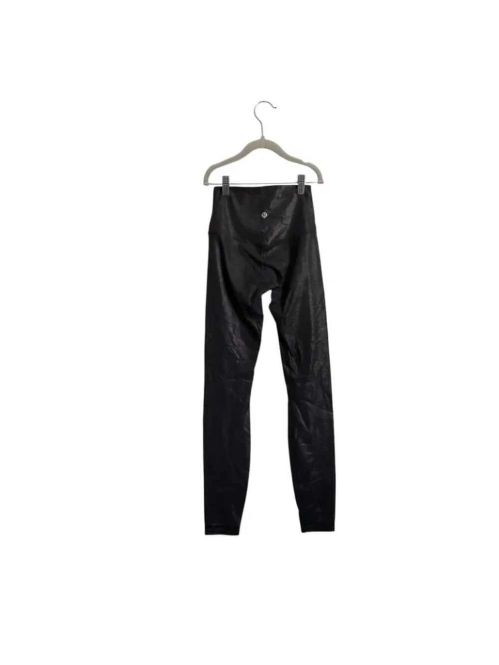 lululemon athletica Shiny Black High-Rise Leggings Size 2 Women
